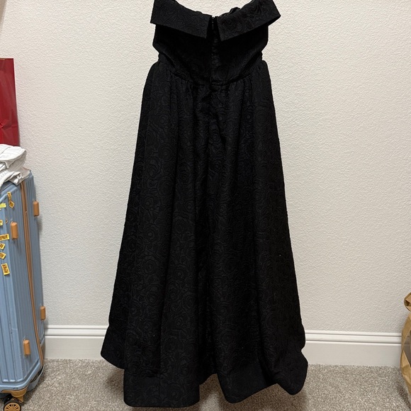 Jacquard Strapless Midi Dress BHLDN - Picture 7 of 12